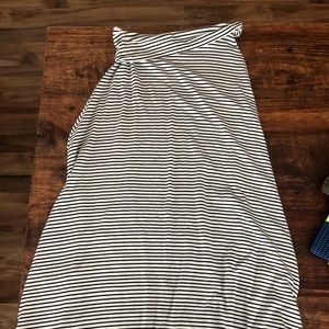Striped Small Maxi Skirt